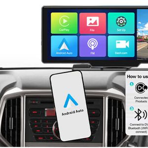 Elinz 10.26" Dash Cam Carplay & Android Real 4K + 1080P Dual Camera WiFi ADAS 128GB U3 Card - 128GB