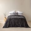 Myhouse Carmen Blanket Queen  230cmx254cm  - Charcoal - Queen/king