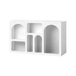 Oikiture Display Shelf Shelves Unit White 120cm
