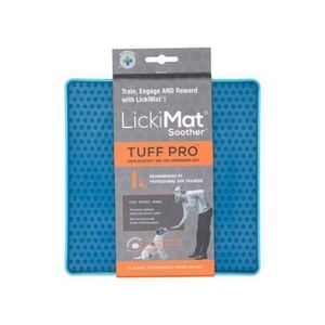 Lickimat Soother Pro Tuff Slow Feeder Mat for Dogs Turquoise 20x20cm