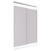 Lugna 2400 x 1201-1800mm Clear Anodised VJ Panels Wardrobe Double Sliding Doors