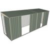 Build-a-Shed 1.5 x 5.2 x 2m Double and Single Sliding Side Door Skillion Shed - Green
