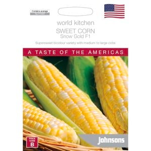 Johnsons Snowgold Sweet Corn Vegetable Seeds
