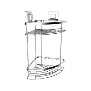 Naleon Suction Works Square 2 Tier Corner Basket
