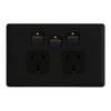 HPM LINEA Horizontal Double Powerpoint With Extra Switch