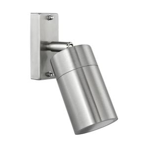 Brilliant Stainless Steel Coolum Adjustable Exterior Wall Light
