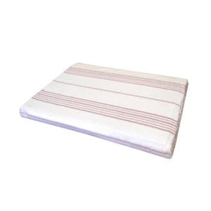 Metallic Striped Red Table Cloth 150 x 210cm