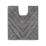 Softouch 57 x 50cm Grey Empire Cotton Contour Batch Mat - Grey