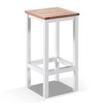 Outdoor Balmoral Aluminium And Teak Bar Stool