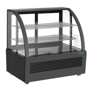 Polar C-series Countertop Display Fridge Black - 100ltr - Cu636-a