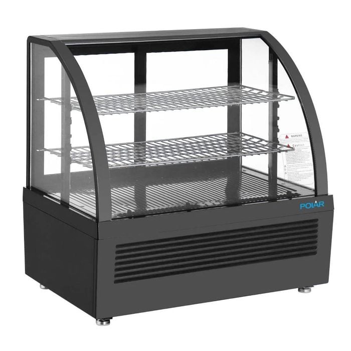 Polar C-Series Countertop Display Fridge Black - 100Ltr - CU636-A