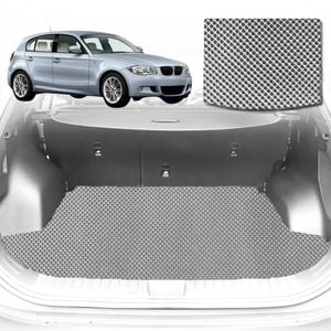 6D Diamond Car Boot Mat for BMW 1 Series 5-Door Hatch (E87)2004-2013-Cargo Mat-Grey-Outback GT