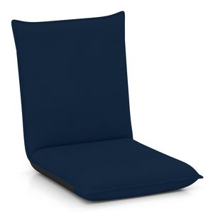 Costway Floor Lounge Chair Padded Lazy Sofa Bed Navy