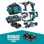Makita 18V Brushless 6 Piece Combo Kit DLX6136TX1