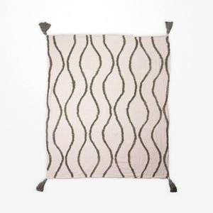 DWBH Cotton Slub Throw Blanket 125x150cm Home Decor SAGE