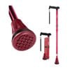 Rehand All TerrainWalking Cane for Seniors & Adults (Red)