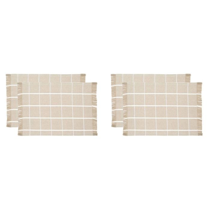2x 2pc NF Home & Entertaining Essentials Greenland Placemat 33x45cm Solid Taupe