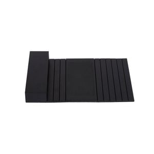 Sherwood Home Flexible Bamboo Sofa Armrest Tray With Remote Pocket Caddy Organiser - 46x32x6cm
