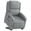 vidaXL Electric Stand up Recliner Chair Armchair Single Sofa Light Grey Fabric