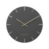 One Six Eight London  Luca Charcoal 60cm Silent Wall Clock