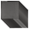 40x40cm Silicone Non-Stick Mesh Mats - 10 Pack - Black | Non Stick | Small