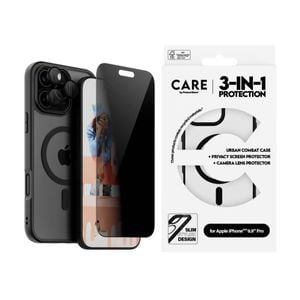 Panzer Flagship 3-in-1 Privacy Bndle Lens & SP+ Case - iPhone 16 Pro Max