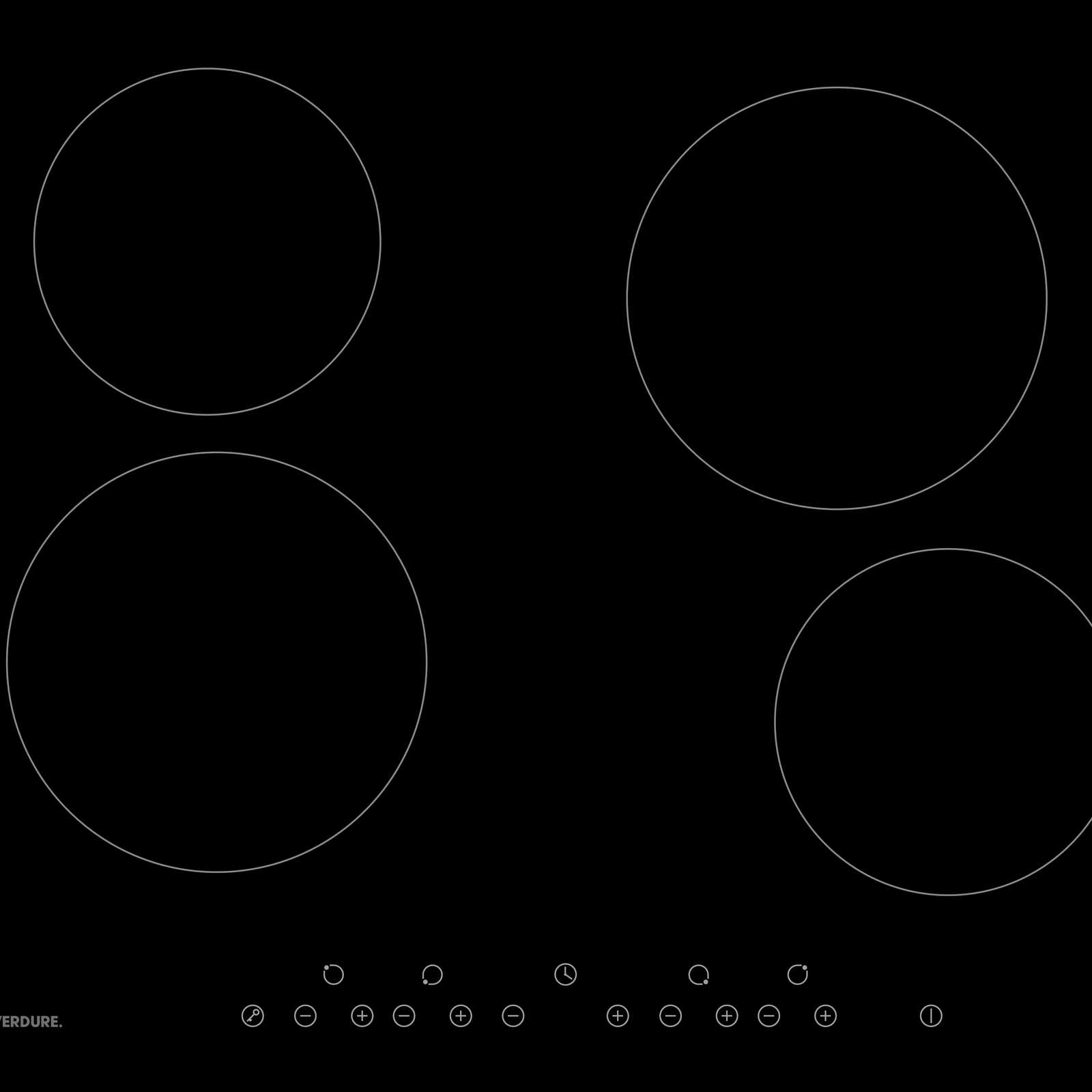 Everdure 60cm Touch Ceramic Hob CBEE654T - Ceramic
