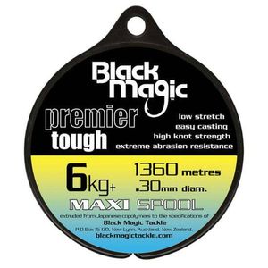 Black Magic Premier Tough Monofilament Fishing Line 6kg+ (1350m)