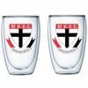 AFL Double Wall Glass Set - St Kilda Saints - Set of Two