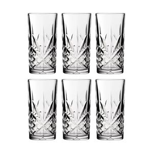 6PK Crown Glassware Symphony Hiball Tumbler 450mL Clear Glass