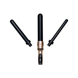 X3 Professional Curling Wand Ceramic Curler Roller - Rose Gold