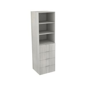 Lugna 2048 x 600 x 580mm Mist 2 Shelf 4 Drawer Storage Cabinet
