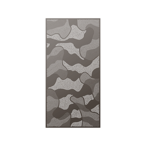 Walpix 1800 x 900 x 2mm Perforated Aluminium Decorative Screen Flat Profile Gold Country - Hamersley Brown