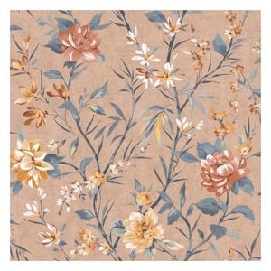 Sazanka Coral Floral Wallpaper 10.05m x 53cm