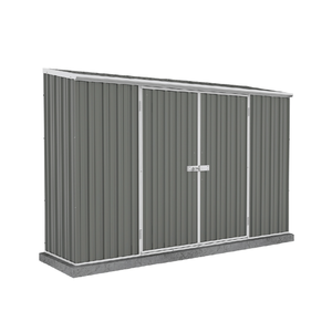 Absco Sheds 3.0 x 0.78 x 1.95m Woodland Grey Double Door Space Saver Garden Shed