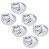 6PK LVD Ceramic 11.5cm Simba Cat Bowl Round Dinnerware Small - White
