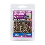 Zenith 6G x 25mm Drill Point Gold Passivated Plasterboard Screw - 100 Pack