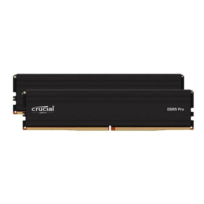 Crucial Pro 32gb (1x32gb) Ddr5 Udimm 5600mhz Cl46 Black Heat Spreader Support Intel Xmp Amd Ryzen For Desktop Pc Gaming Memory