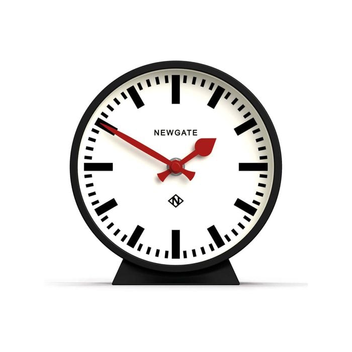 Newgate Railway Mantel Clock Cave Black