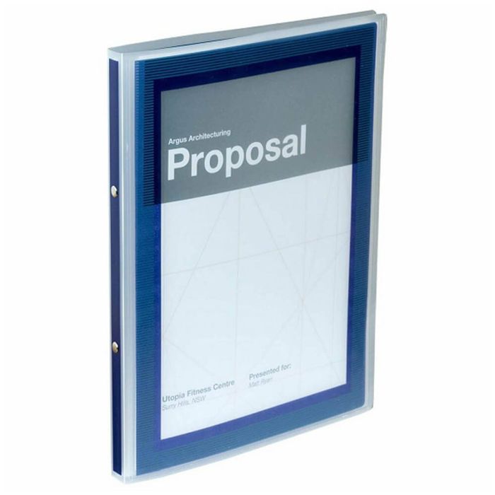 Avery Flexi-View 2 Ring Presentation Binder (A4) (Navy)