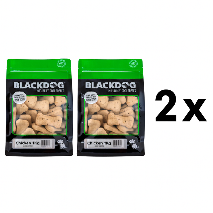 Blackdog Chicken Dog Biscuit Treats 1 Kg X 2
