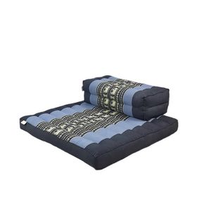 Handmade Meditation Cushion & Seating Block Set - Navy