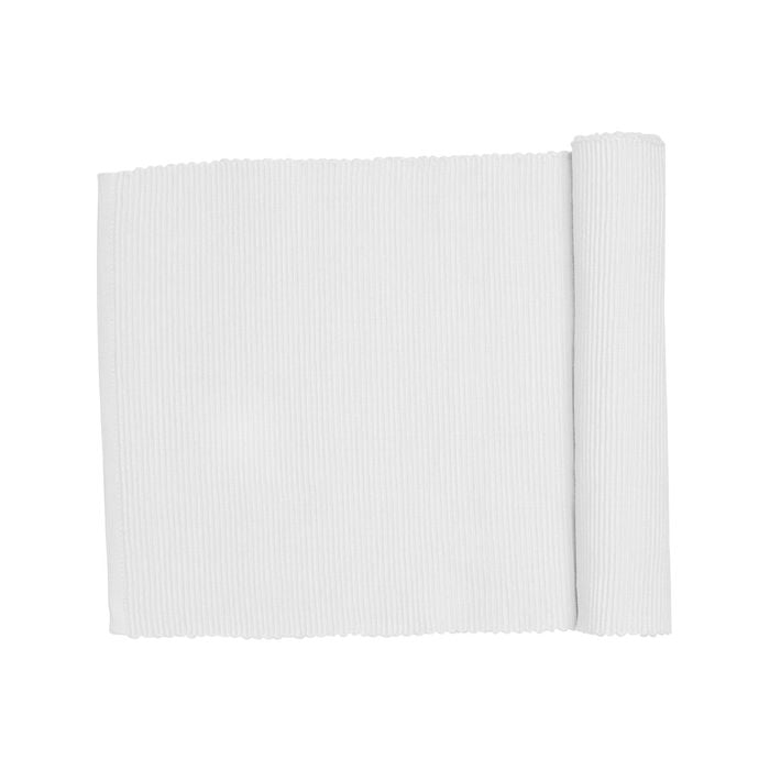 Lollipop Ribbed Runner - White
