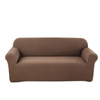 LushCovers Stretchable Water-Repellent Sofa Pet Protect Elastic Lounge Couch Cover - 2 Seater - Card Brown