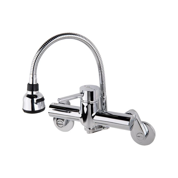 Quoss Chrome Reno Transformer Cobra Flex Single Flix Mixer With 1/2" Female Fittings