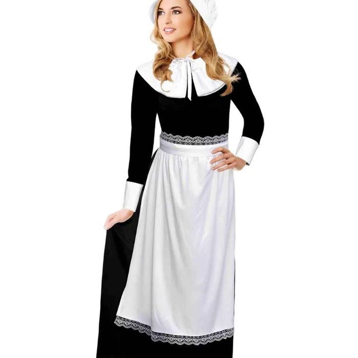 Traditional Pilgrim Womens Plus Size Historical Costume Dress - XLarge