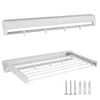 Alston Wall Mounted Drying Rack Clothes Airer Space Saver White