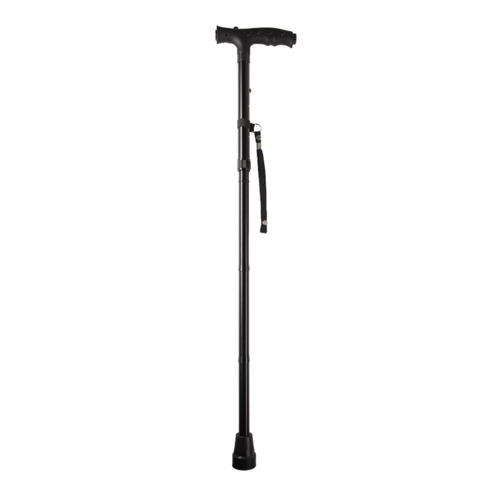 MY Healthstyle Walking Stick Foldable with LED Torch