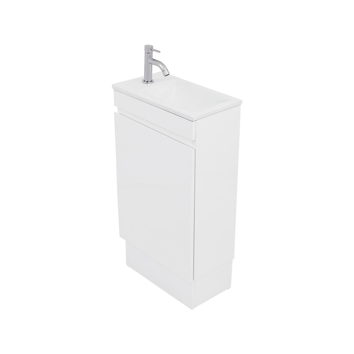 CIBO 450mm White Tonic Mini Full Height Bathroom Vanity - Bunnings ...