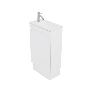 CIBO 450mm White Tonic Mini Full Height Bathroom Vanity